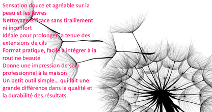 Brosse professionnelle multifonction pour cils, sourcils et soins.