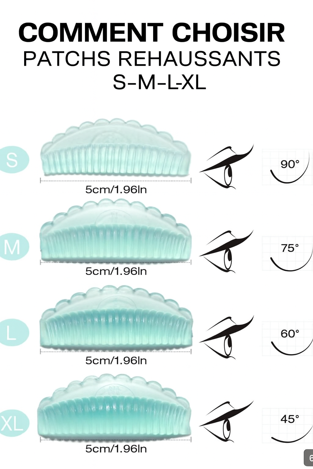 Pads en silicone rainurés réutilisables.