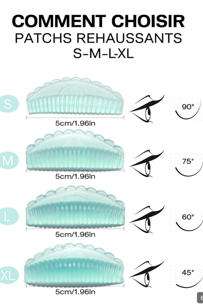 Pads en silicone rainurés réutilisables.