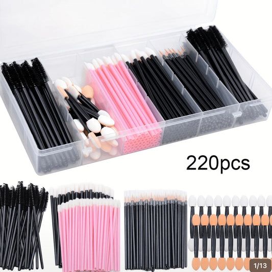 Ensemble Professionnel d’Accessoires Jetables – 220 pièces avec Boîtier Organisateur