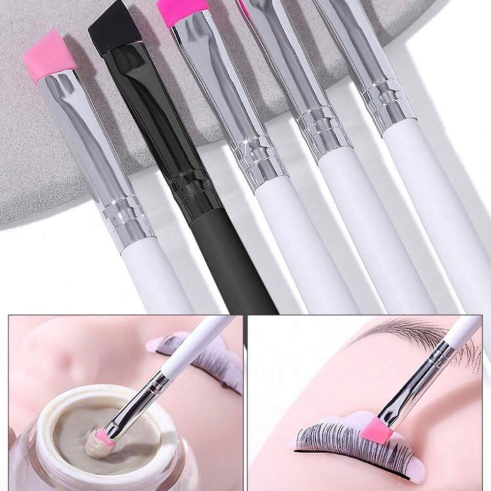 Pinceau biseauté en silicone réutilisable