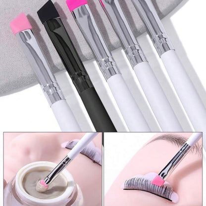 Pinceau biseauté en silicone réutilisable