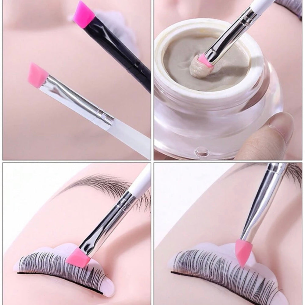 Pinceau biseauté en silicone réutilisable