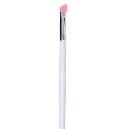 Pinceau biseauté en silicone réutilisable
