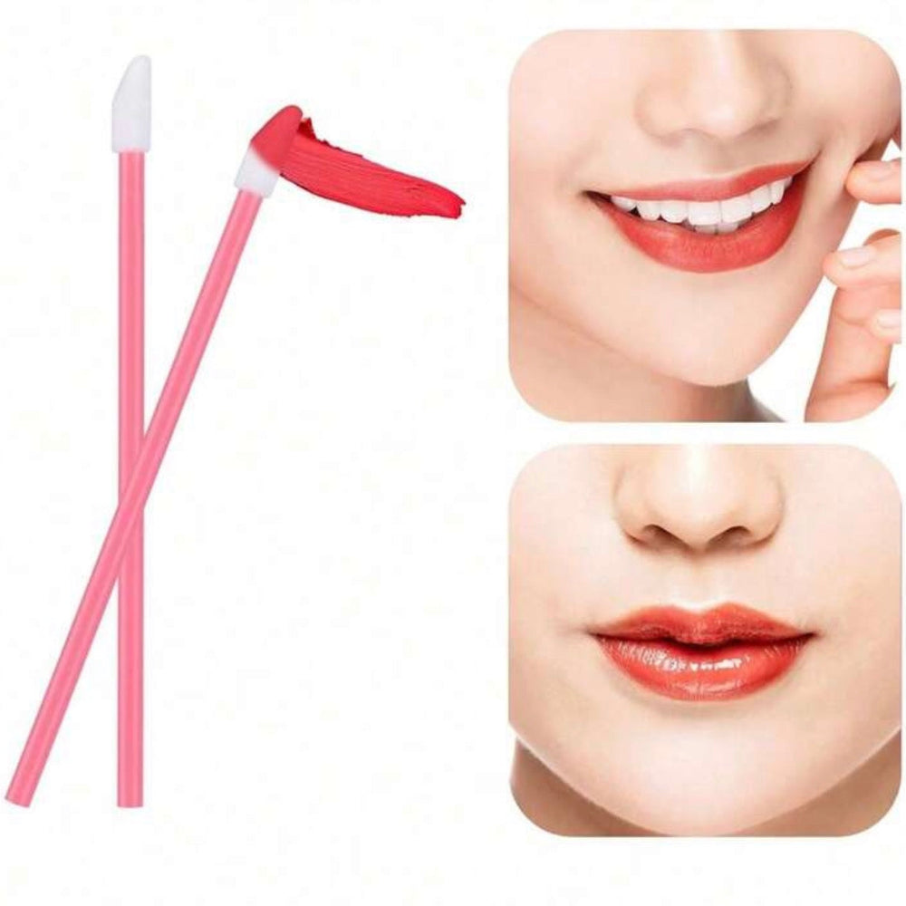 Applicateurs microfibre jetables manche rose.