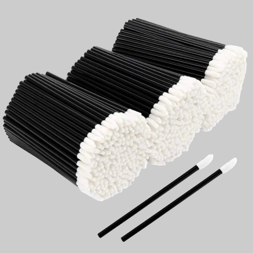 Applicateurs microfibre jetables manche noir.