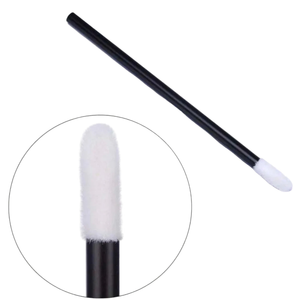 Applicateurs microfibre jetables manche noir.