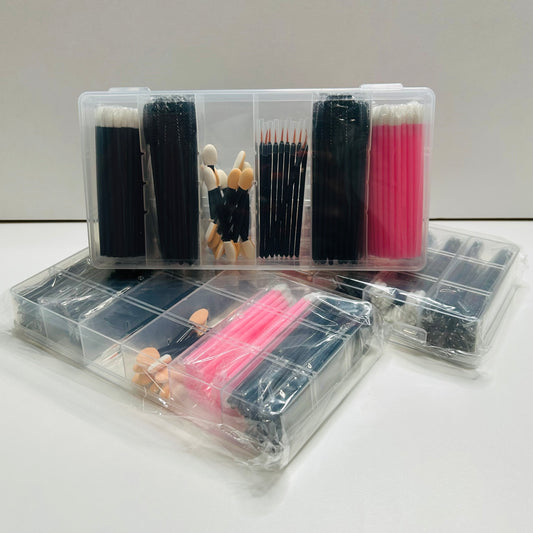 Ensemble Professionnel d’Accessoires Jetables – 220 pièces avec Boîtier Organisateur