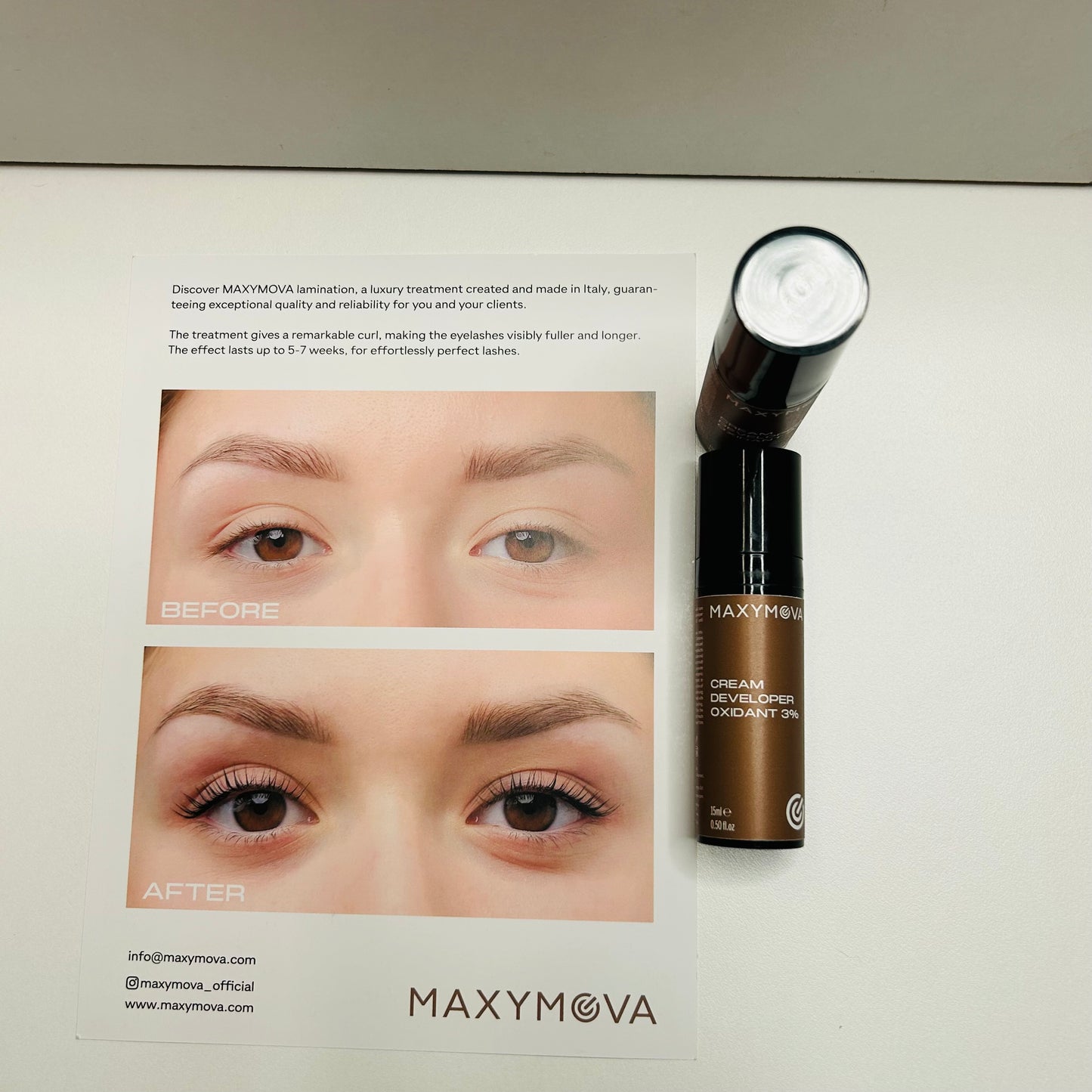 MAXYMOVA Teinture à la kératine ultra noire pour cils et sourcils – 10 ml