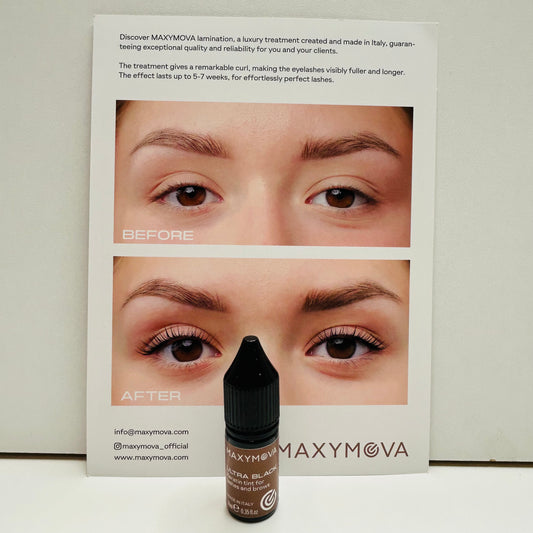 MAXYMOVA Teinture à la kératine ultra noire pour cils et sourcils – 10 ml
