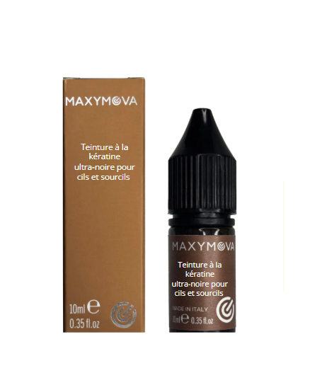 MAXYMOVA Teinture à la kératine ultra noire pour cils et sourcils – 10 ml